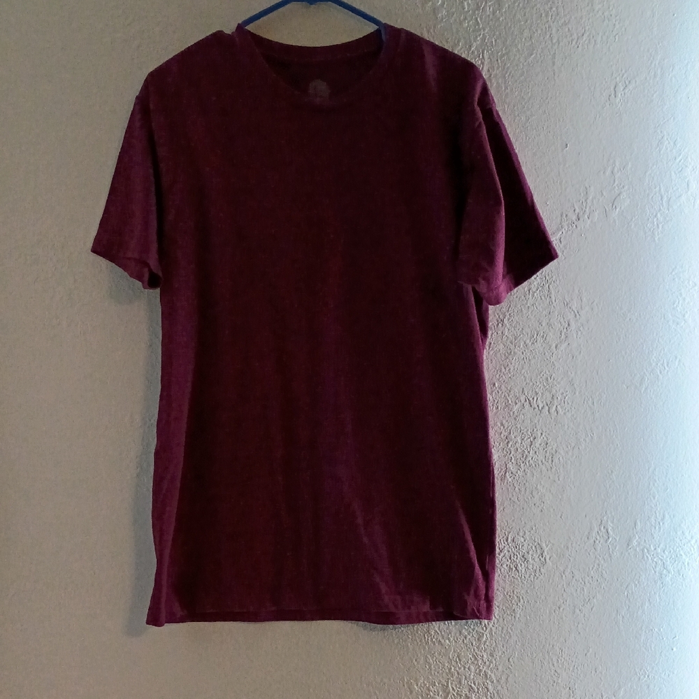 Men's Burgundy Short Sleeve Tee
